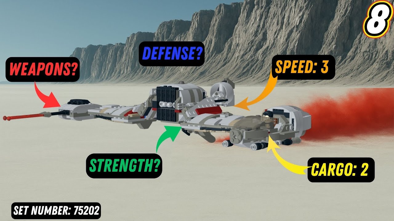 The Resistance's Only Land Vehicle? Power Rating of LEGO Ski Speeder 75202