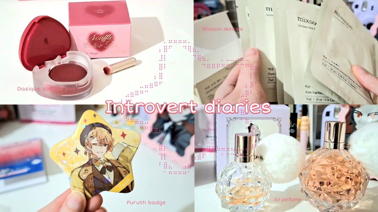 Introvert diaries 🎀 Unboxing makeup, perfume & figures & collecting packaging for my junk journal