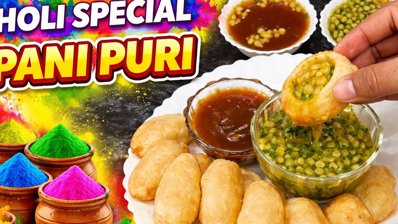 Holi 🫟 special Panipuri ❤️
