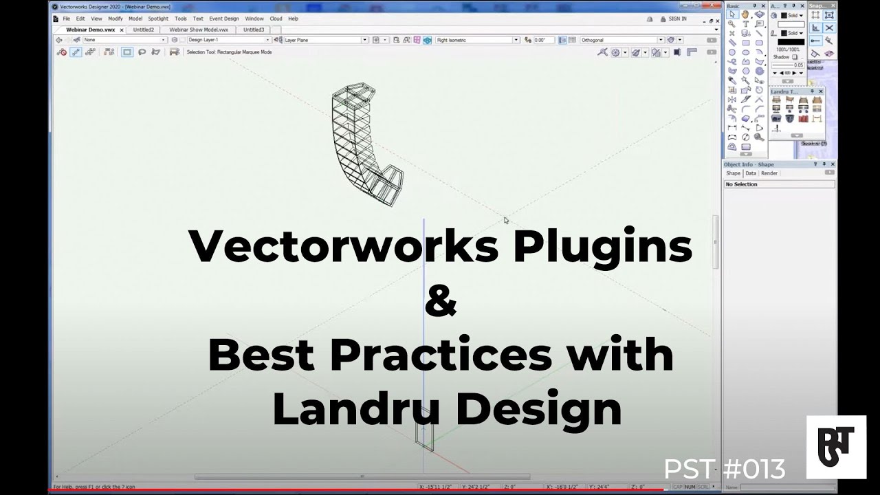 Vectorworks Plugins & Best Practices with Landru Design – PST #013
