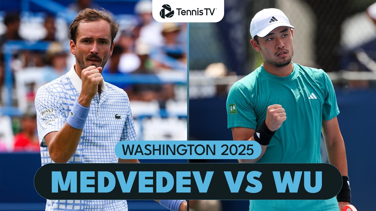 Daniil Medvedev vs Wu Yibing Match Highlights | Washington 2025