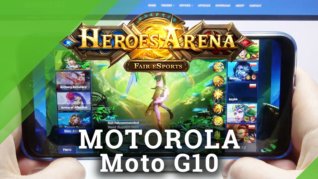 Heroes Arena on Motorola Moto G10 &ndash; High Graphics Test