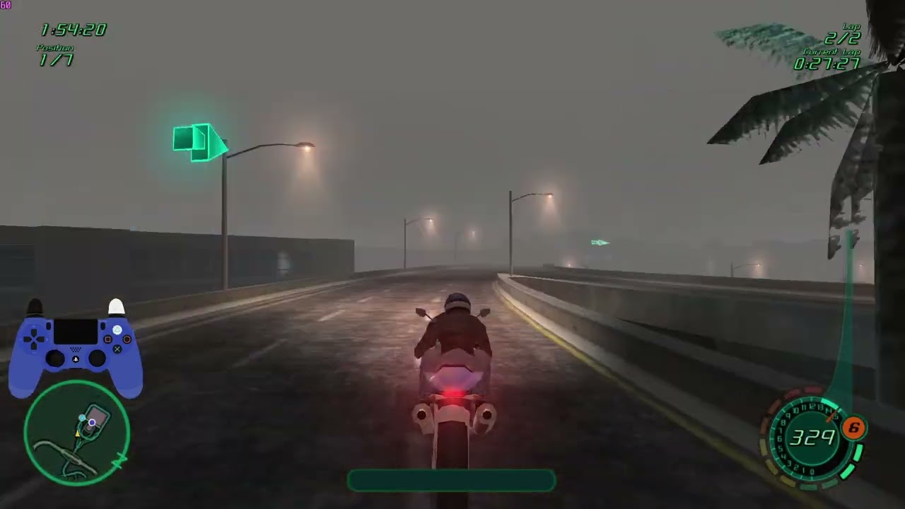 Midnight Club II - 2:52.260 - LA 4 - Bikes Only - 60fps - 60fps Physics