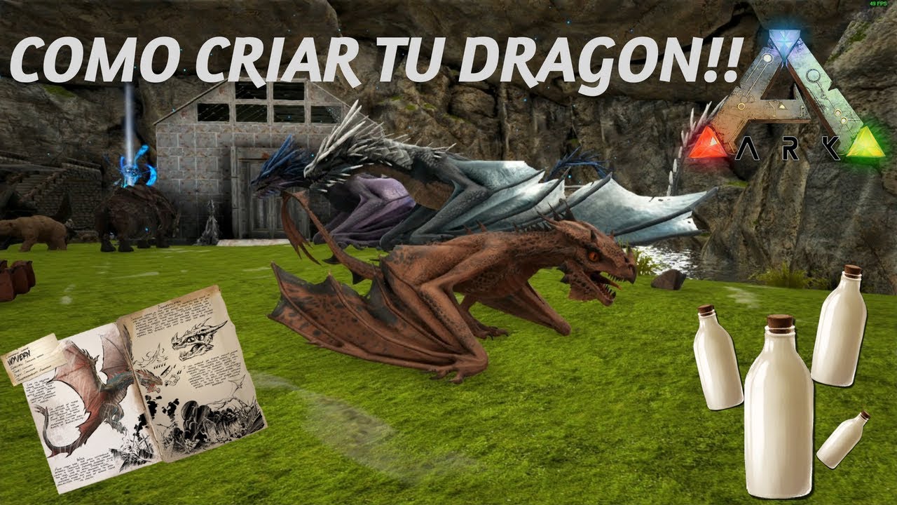Ark Como criar tu dragon (Wyvern) Y Conseguir leche de dragon