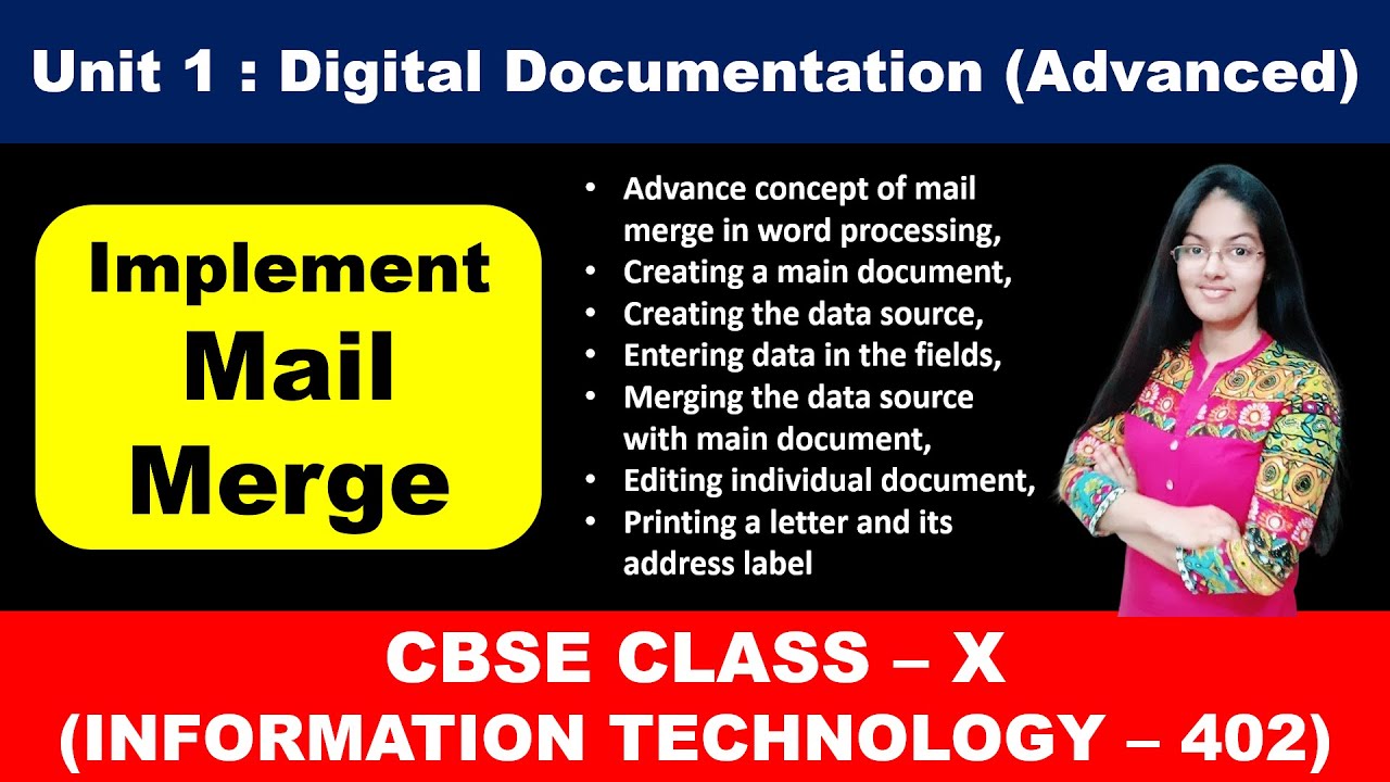 Mail Merge in OpenOffice | Printing Labels | CBSE Class 10 Information Technology