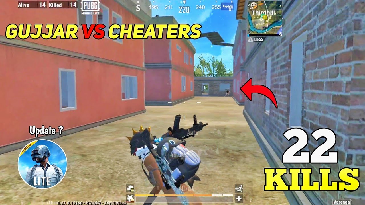 22 KILLS 🔥 GUJJAR vs CHEATERS  SOLO VS SQUAD GAMEPLAY PUBG MOBILE LITE