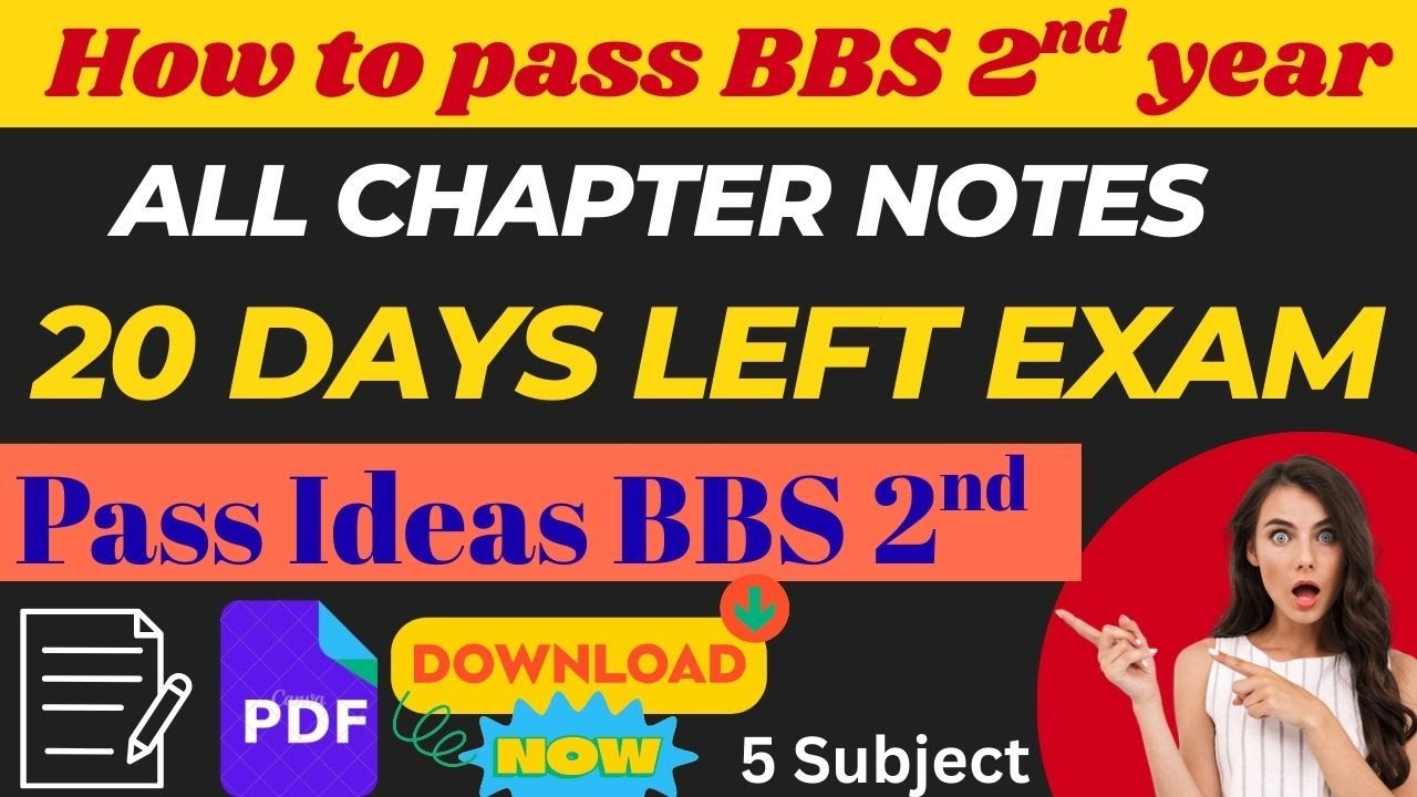 How to PASS BBS 2nd year 2083 // BBS all subject notes pdf video available // #bbs2ndyear