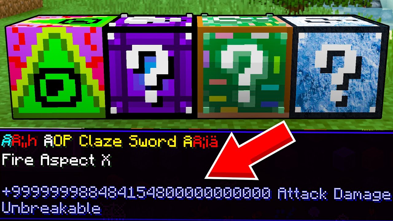 TE NOWE LUCKY BLOCKI SĄ ZBYT OP! BROŃ KTÓRA MA NIESKOŃCZONOŚĆ ATAKU | Minecraft Lucky Block