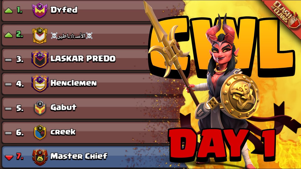CWL day 1 | Ranked Attacks + Base Visit