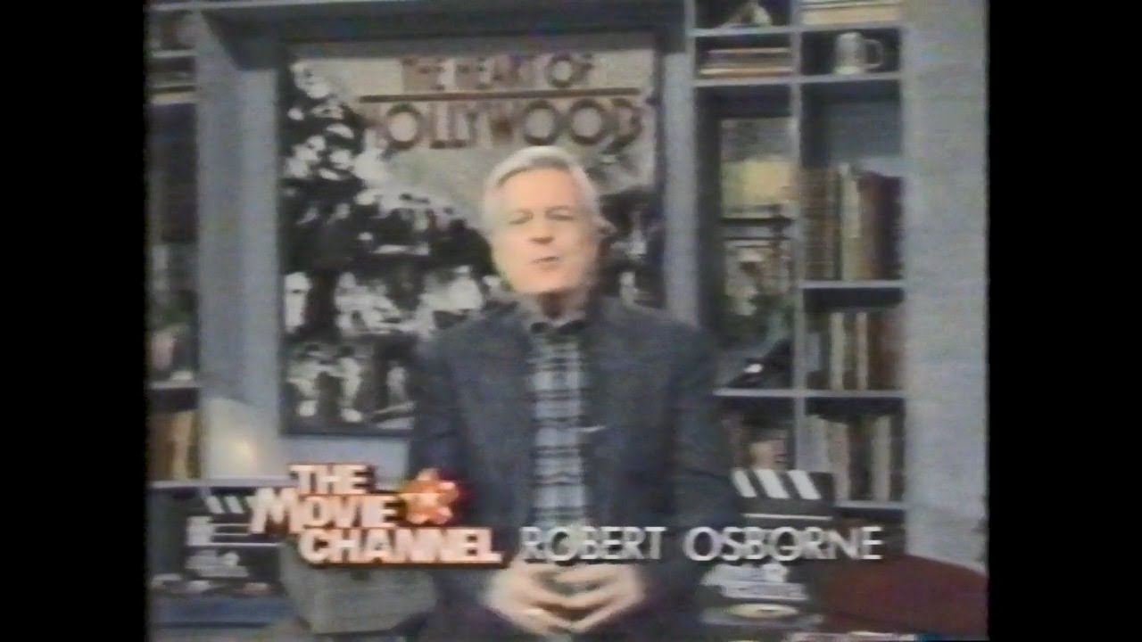 Robert Osborne on The Movie Channel in 1988