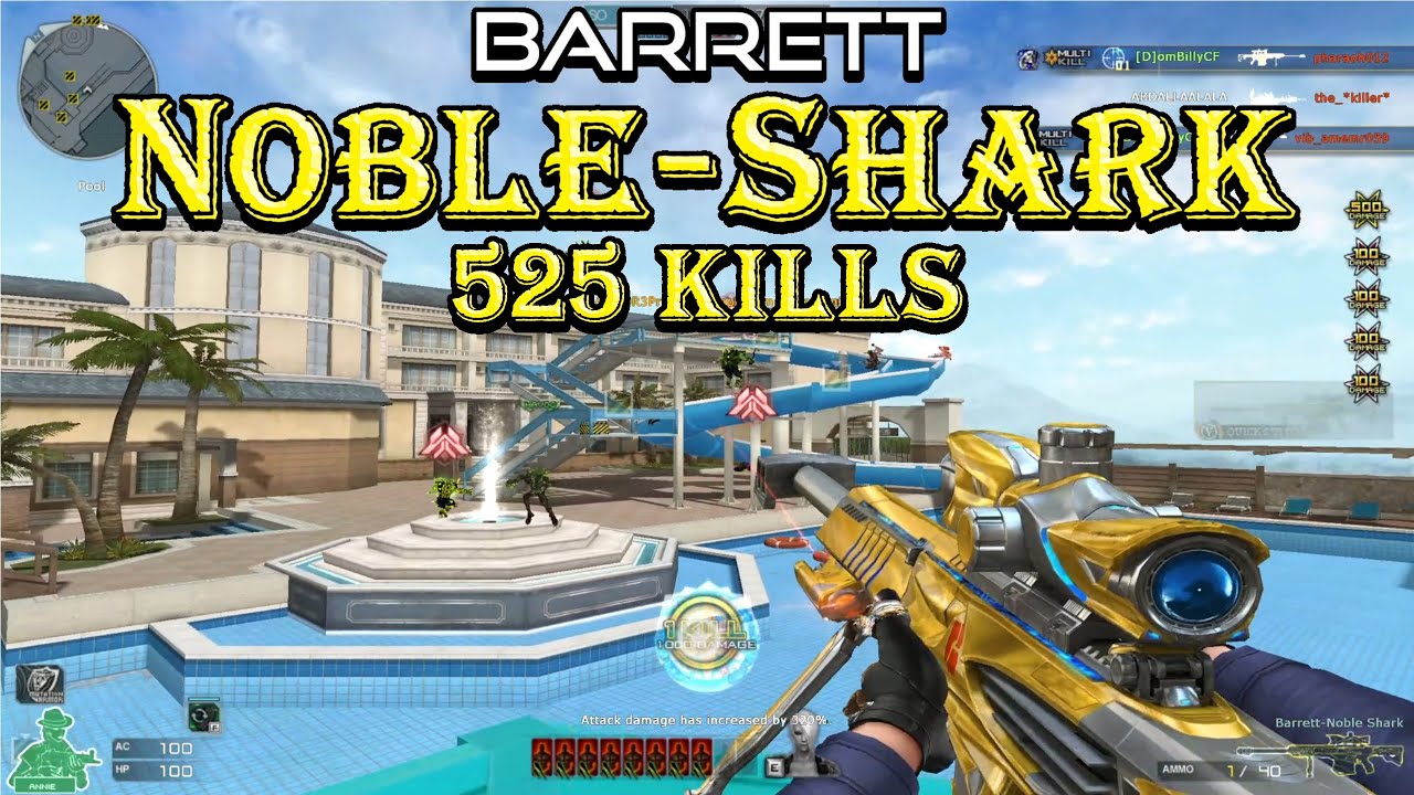 Barrett Noble-Shark | Resort Hero Mode X | 525 Kills | Crossfire West