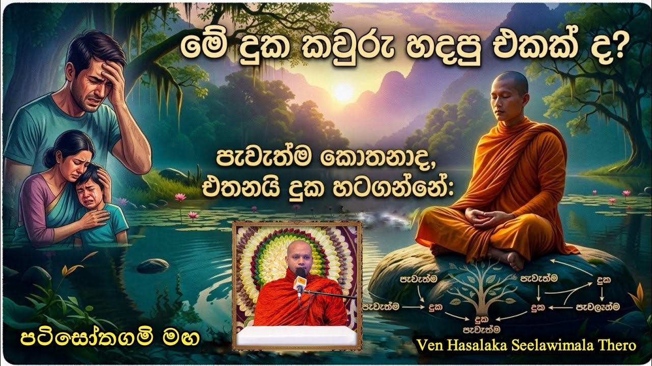 පැවැත්ම කොතනද එතනයි දුක හට ගන්නේ  | Ven Hasalaka seelawimala Thero | පටිසෝතගමි මඟ #පරමාර්ථදේශණා 