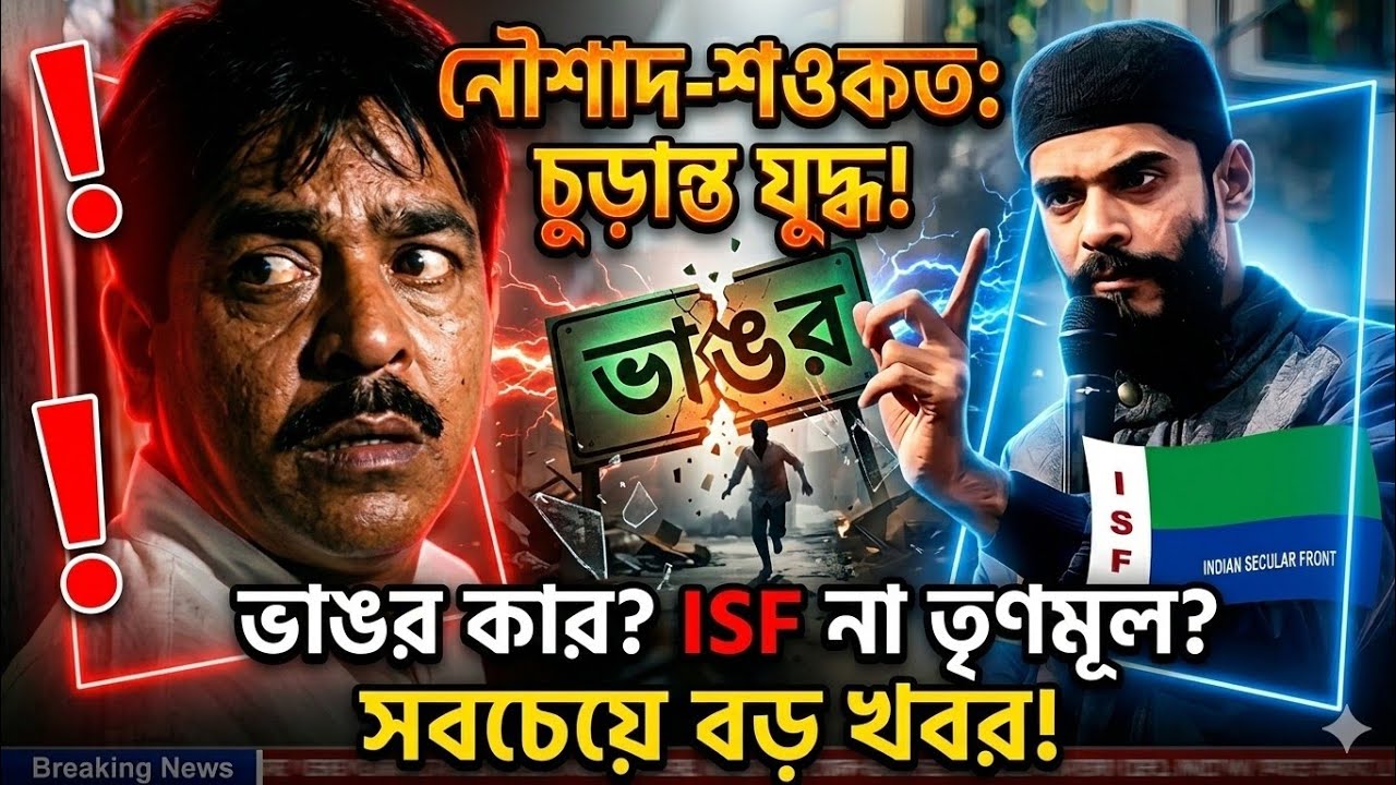 নওশাদ-শওকত: চুড়ান্ত যুদ্ধ!ভাঙর কার? ISF না তৃণমূল#nawsad_siddique 