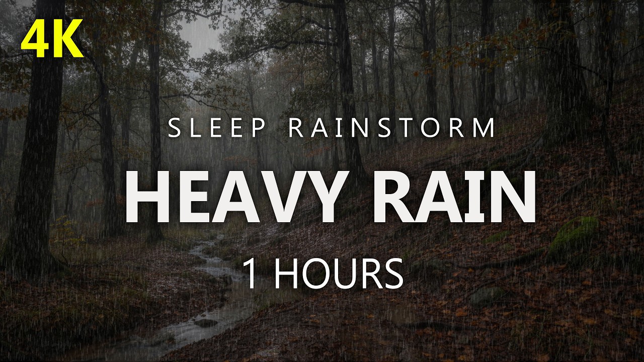 Fall Asleep Faster With A Rain Scene In The Forest | Enjoy A Good And Deep Sleep