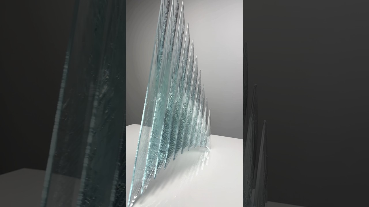 Making a Sculpture out of Glass #glassart #jbarts #glassartist