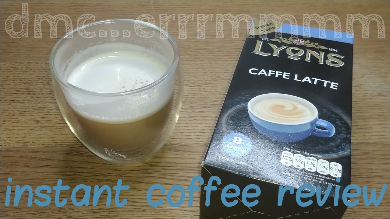 Lyons Caffe Latte Instant Coffee Sachets Review.