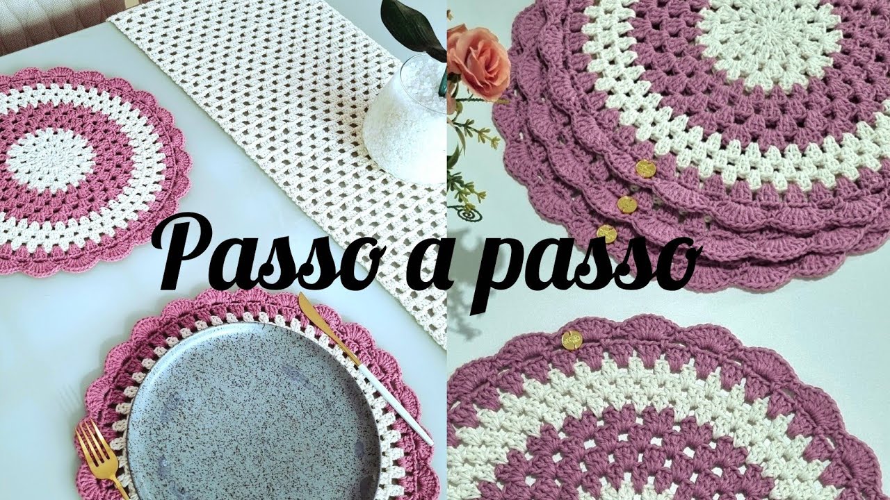 Sousplat tradicional /americano tradicional /passo a passo