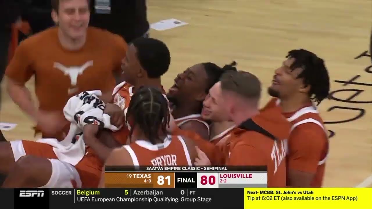 Max Abmas Game Winner | Texas vs Louisville Full Ending 11-19-23