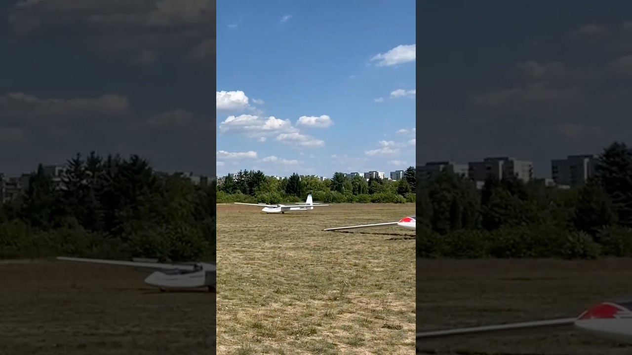 lądowanie szybowca #aeroprojekt #aviation #glider