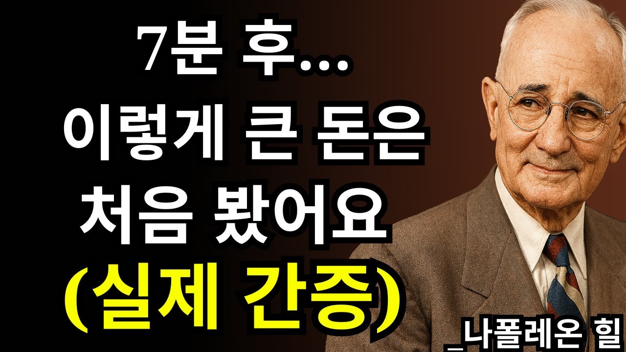 7분 만에 일어난 금융 기적, 믿어지시나요? 실제 간증 공개 | 나폴레온 힐