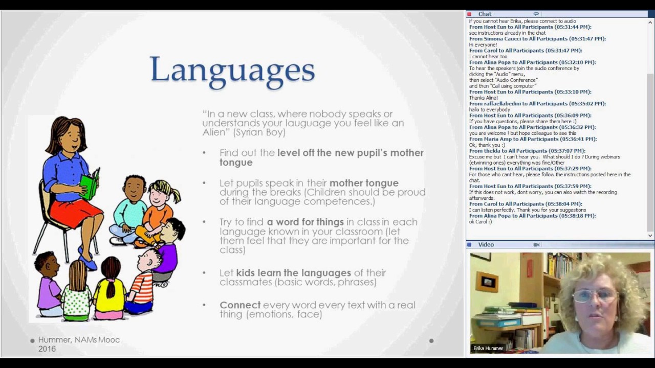 The integration of newly arrived migrant students in daily school life - Webinar