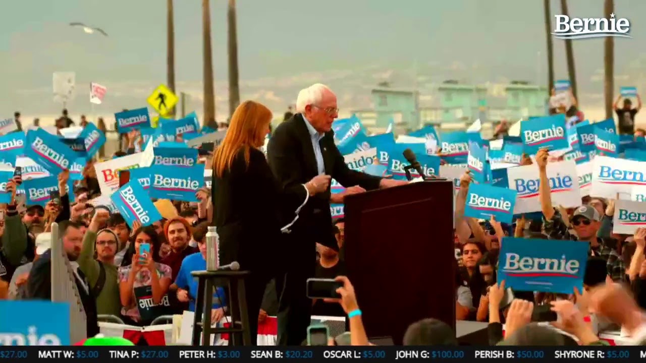 Bernie and AOC Rally in Venice
