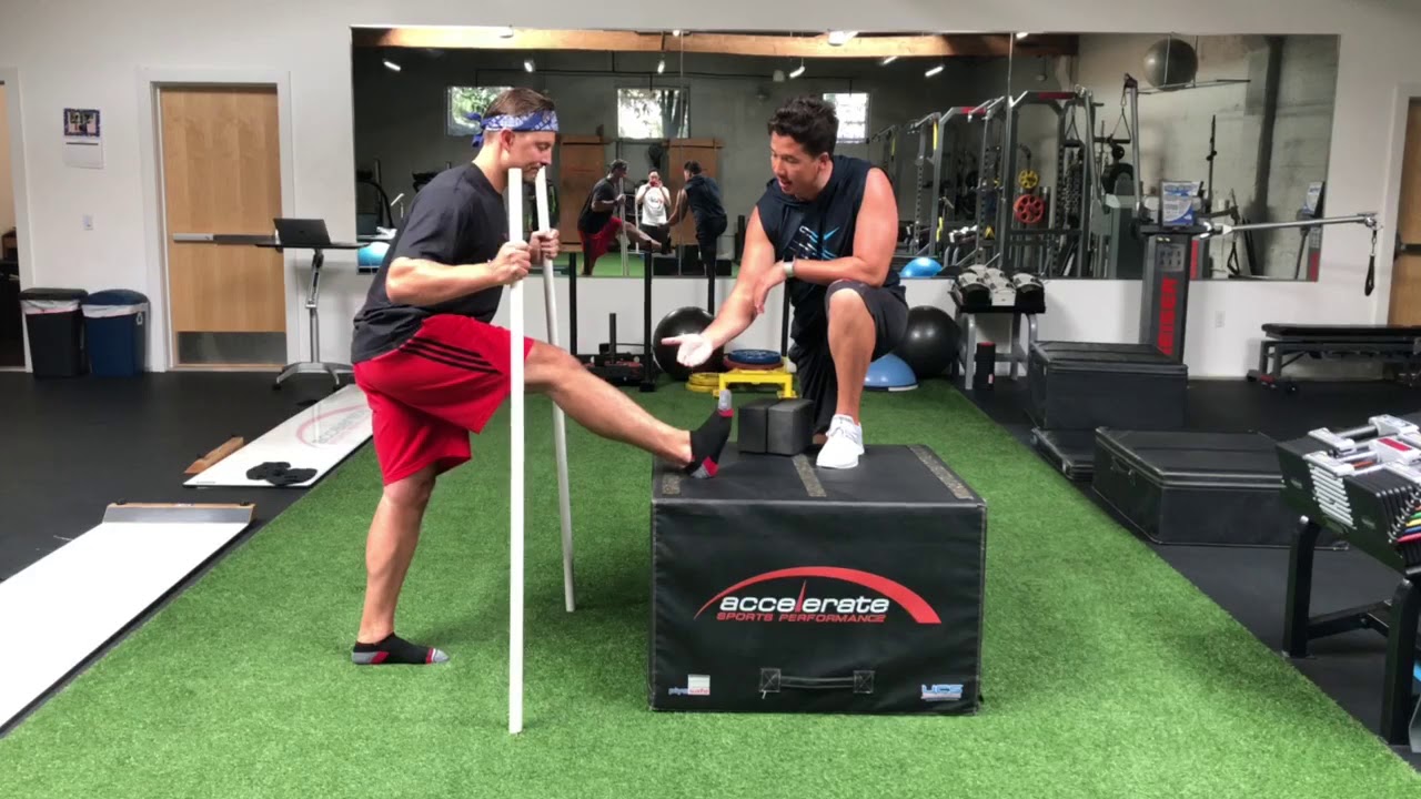 Standing Foot on Box Hamstring PAILS and RAILS