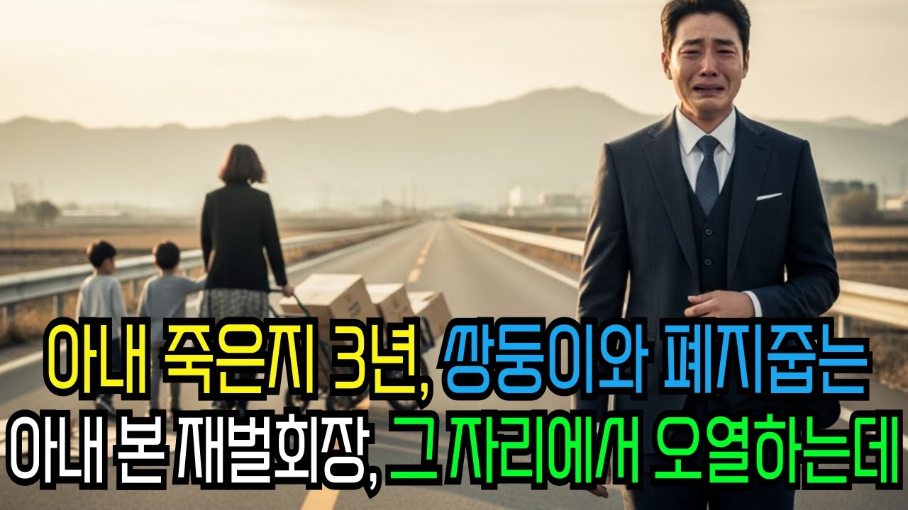 아내가 죽은지 3년, 쌍둥이와 폐지줍는 아내 본 재벌회장, 그자리에서 오열하는데...