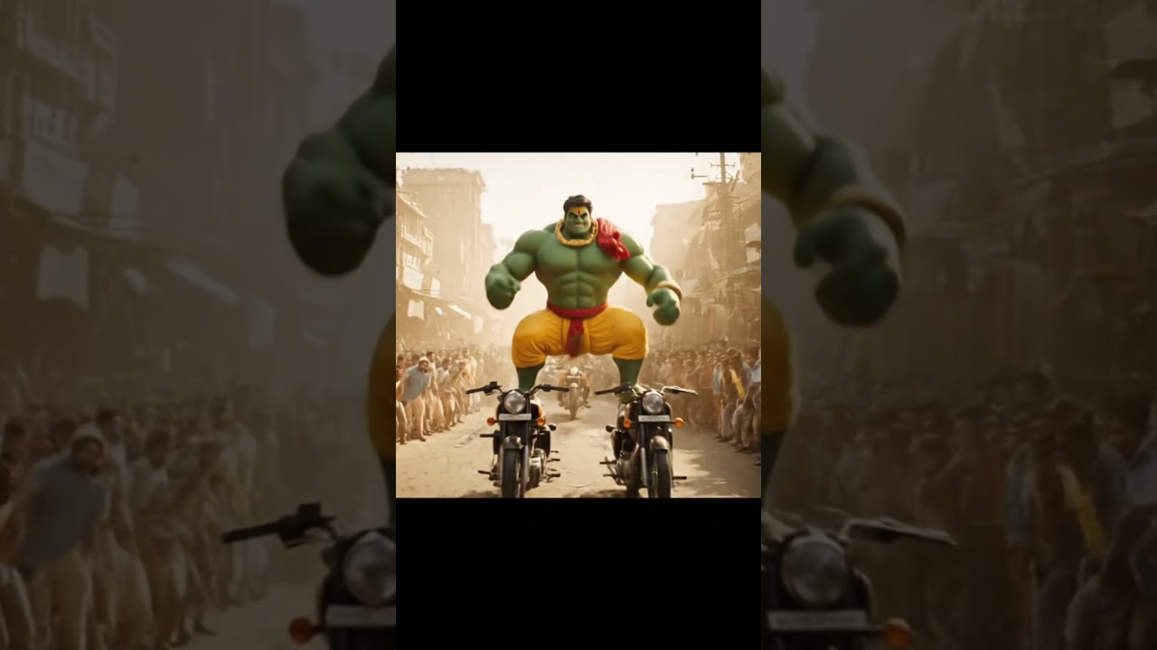 Gunda Bandar ki Scorpio Wale Se Fight 🚨 | Bullet Crash | Hulk ne Kaha:Chhote Aa Gaya! 😂 #shortsfeed