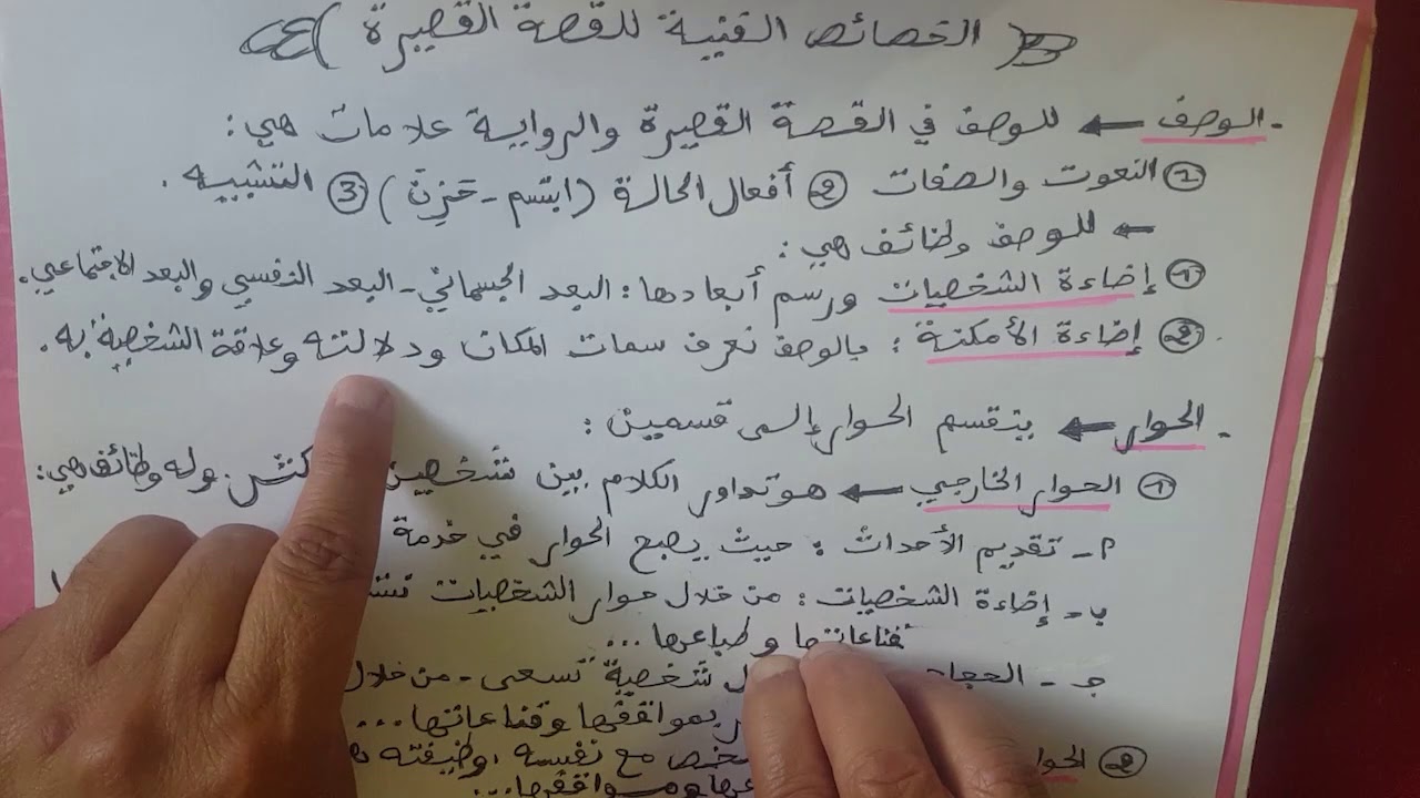 كيف أدرك الوصف و الحوارالخارجي و الداخلي في القصة القصيرة و أحدد وظيفة  كل واحد .