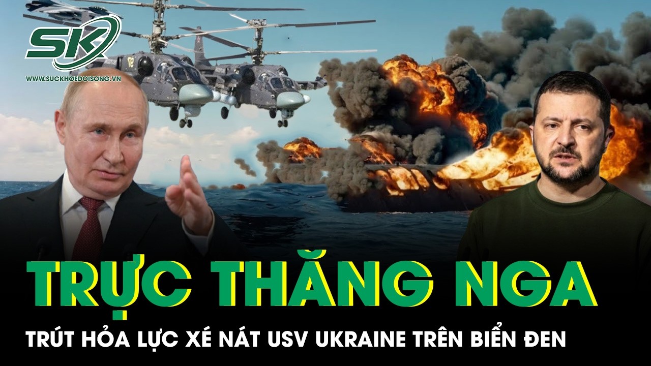 Cận cảnh trực thăng săn ngầm Nga Ka-29 trút hỏa lực xé nát USV Ukraine trên Biển Đen