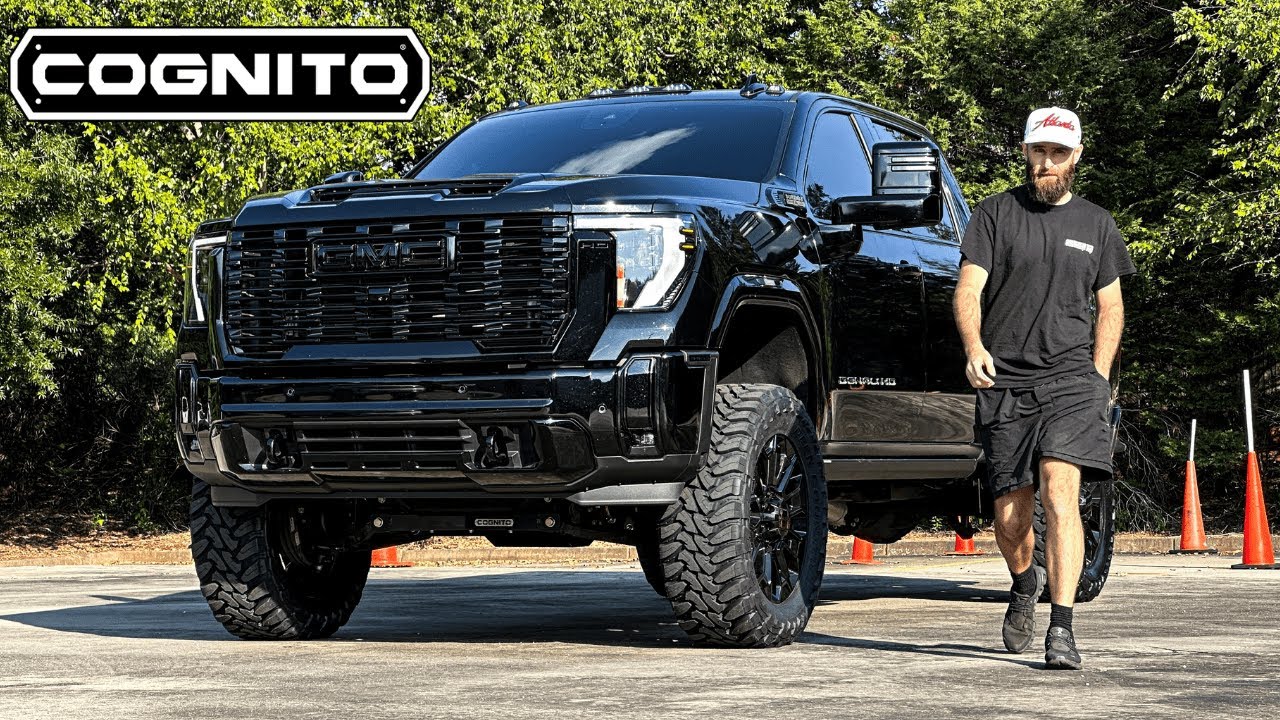 ЧЁРНЫЙ ЛУЧШЕ: GMC Sierra 2500 Denali 2024 года | Комплект Cognito Lift Kit, 4 дюйма, увеличенный ...