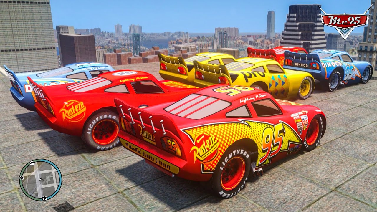 Rayo Lightning McQueen Car Crashes Ep.63 - GTA 4