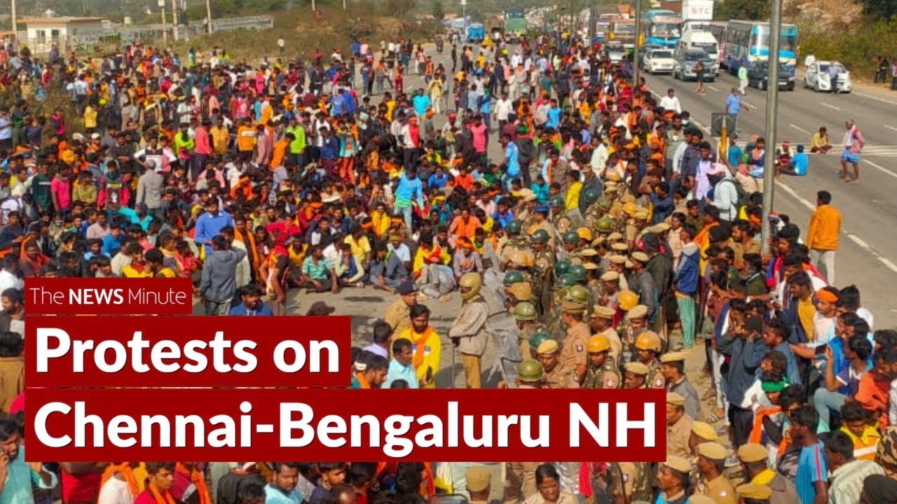 Protests turn violent on Chennai-Bengaluru national highway in Krishnagiri