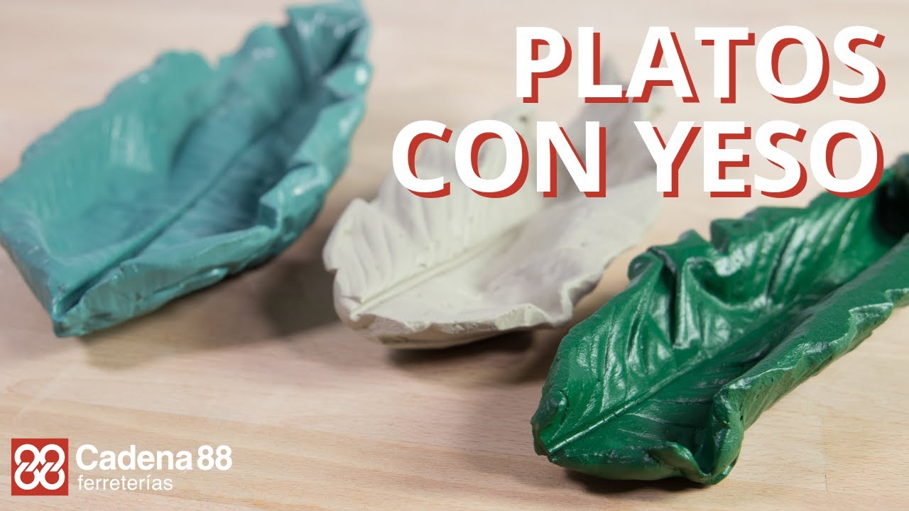 Manualidades con yeso: platos en forma de hoja | Cadena 88
