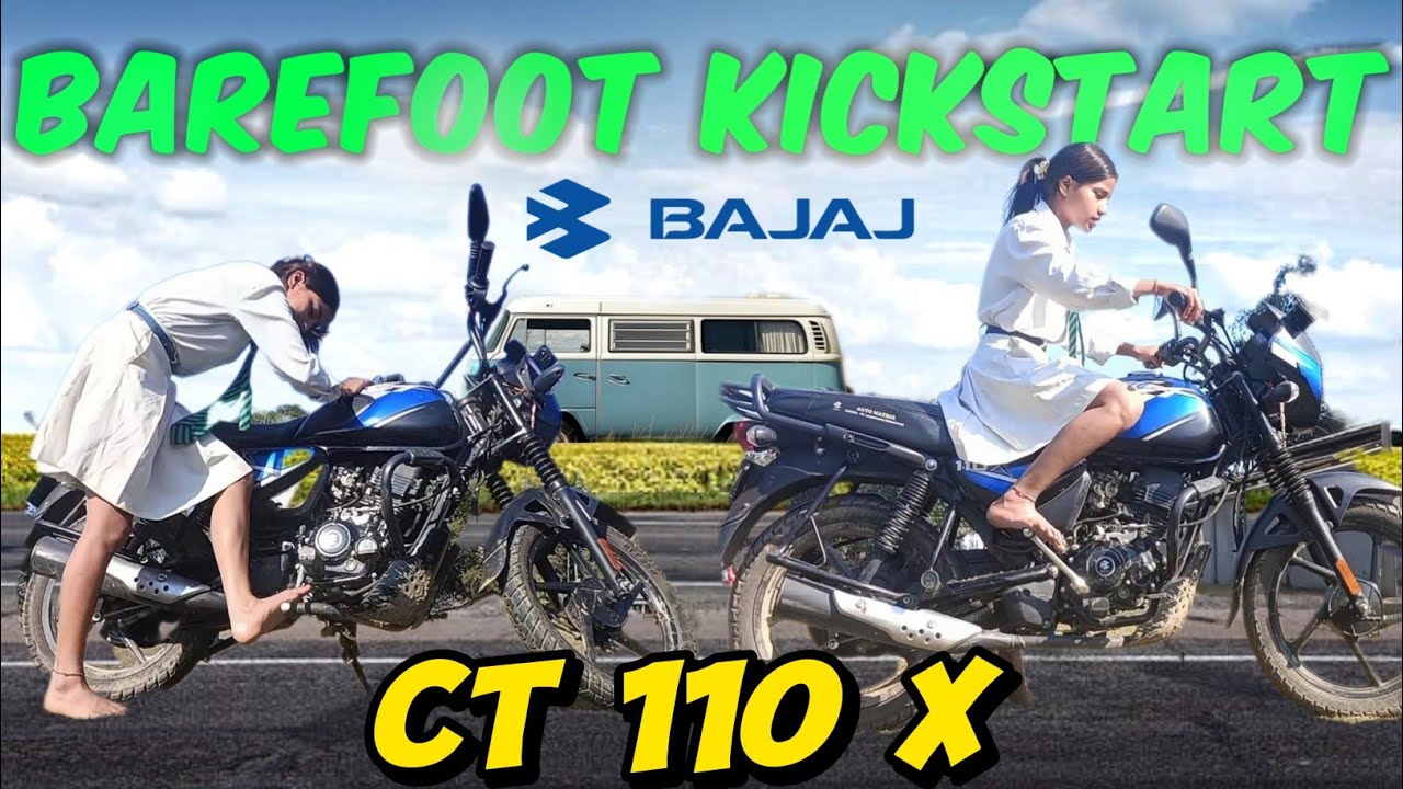 Barefoot Bike Ride on Bajaj CT 110X | First Time Kickstart & Ride in Style!