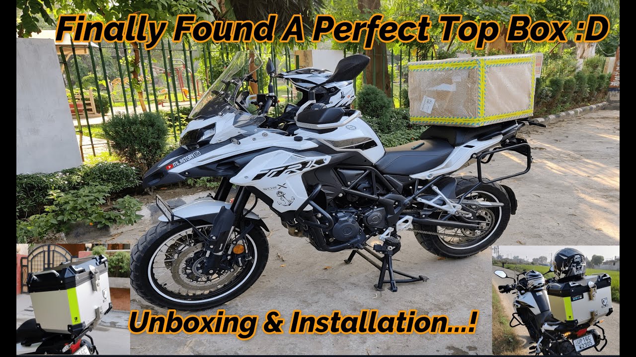 Perfect Aluminium Top Box for Benelli TRK 502 | CHE JUE 45 L Installation | Bandidos Pitstop | #V19