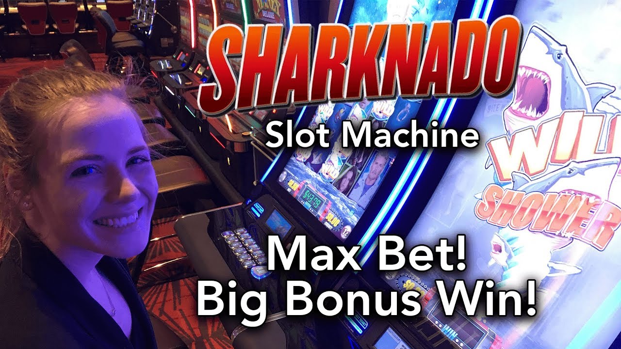 Sharknado Slot Machine BIG WIN! Max Bet*Bonus!! Down to the last Spin!!!