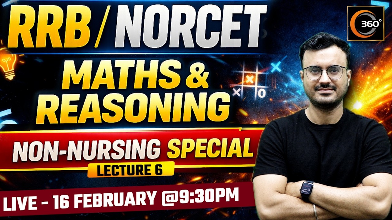 Maths and Reasoning Special Class #6 | Important for All Nursing Exams | Himanshu Sir