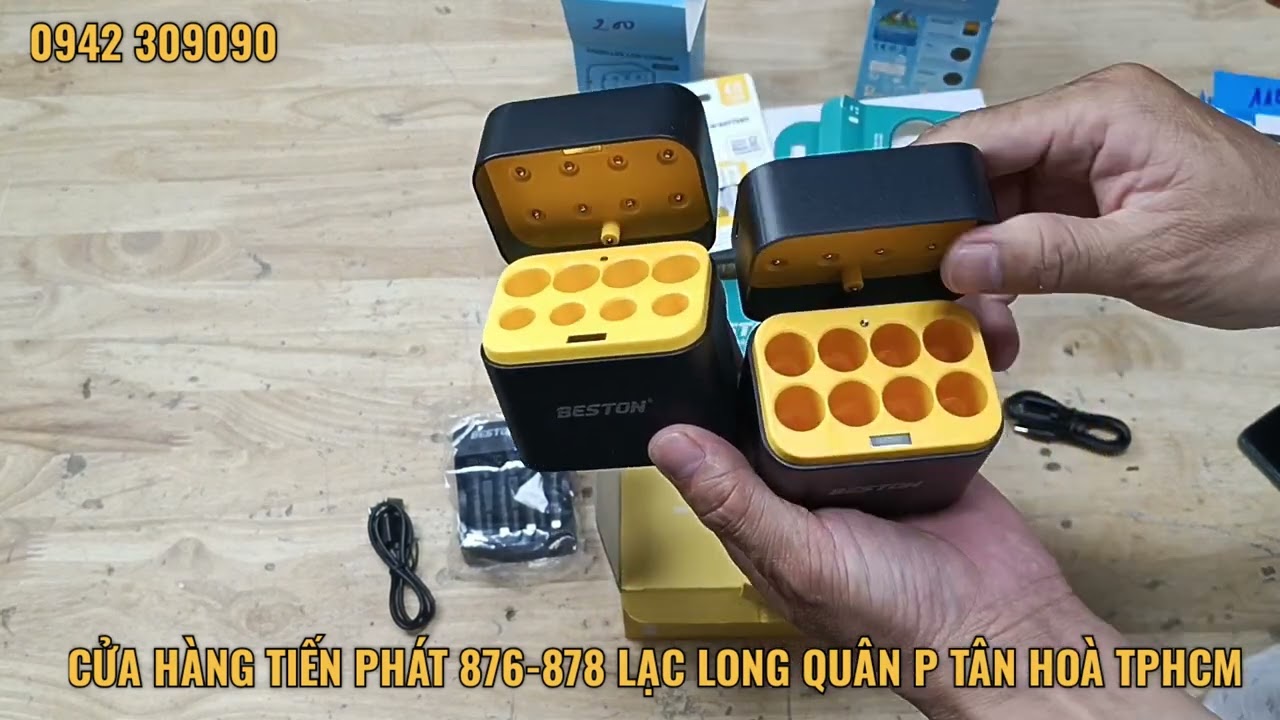 Pin sạc Lithium AA, AAA Beston, Pin Kềm mẫu mới nhất 2025
