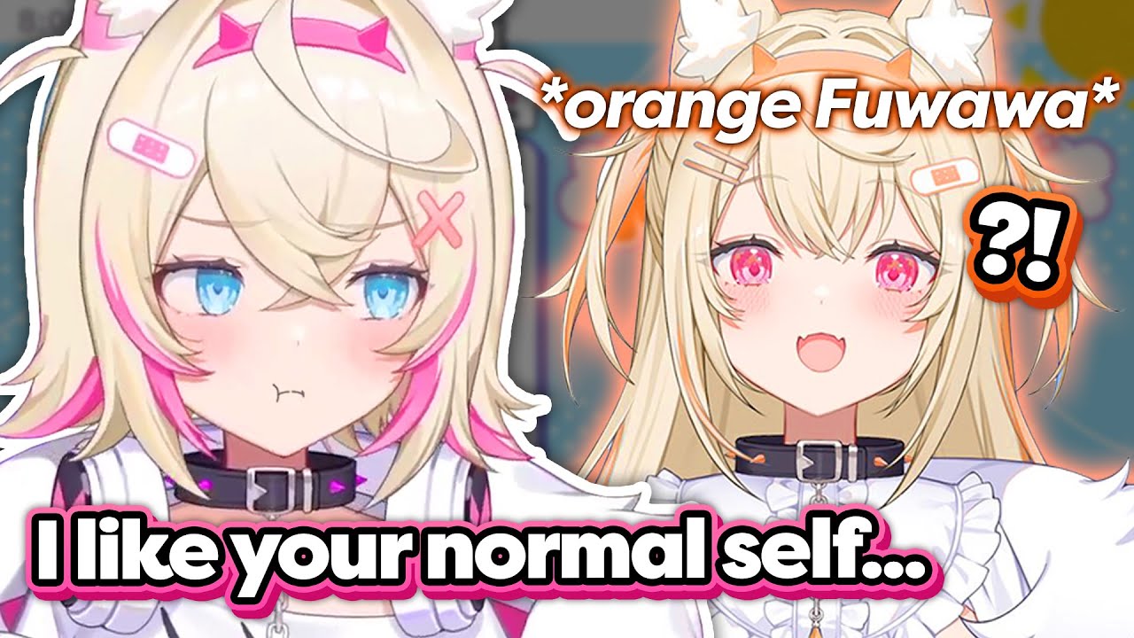 Fuwawa tried to fish for Mococo's compliments, but...