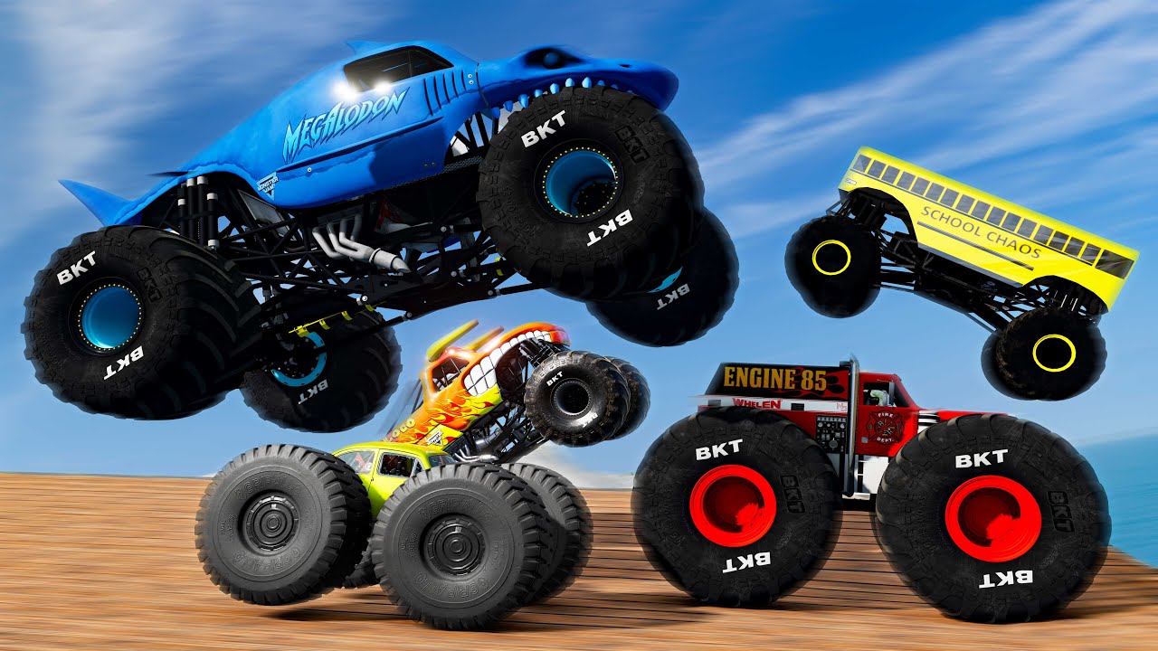 Monster Trucks Mud Battle #36 - Beamng drive