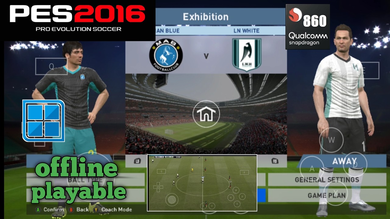 PES 2016 winlator 10 di emulator android offline playable Snapdragon 860 