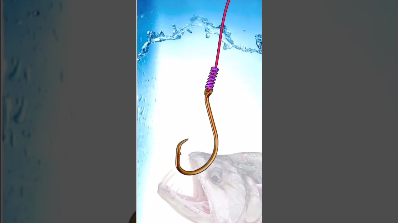 Simple fishing hooks knots #fishingknots