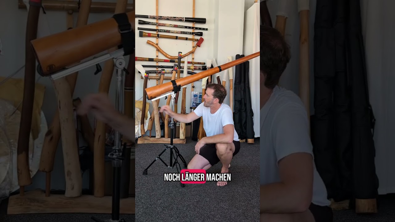 Der ultimative h&ouml;henverstellbare Didgeridoo-St&auml;nder &ndash; stabil, rutschfest & multitaskingf&auml;hig