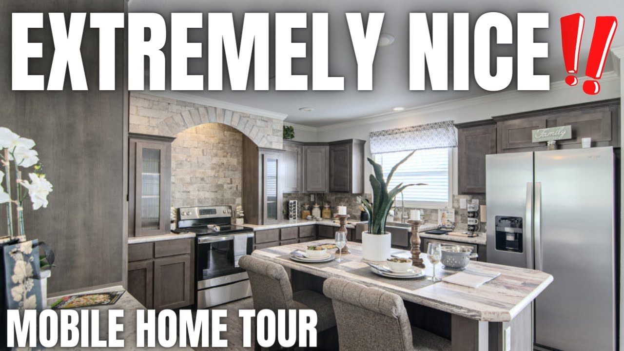 This LARGE mobile home is fit for a KING & QUEEN! New Prefab House Tour