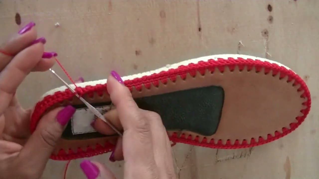 COMO TEJER UN TALON PARA SANDALIA A CROCHET