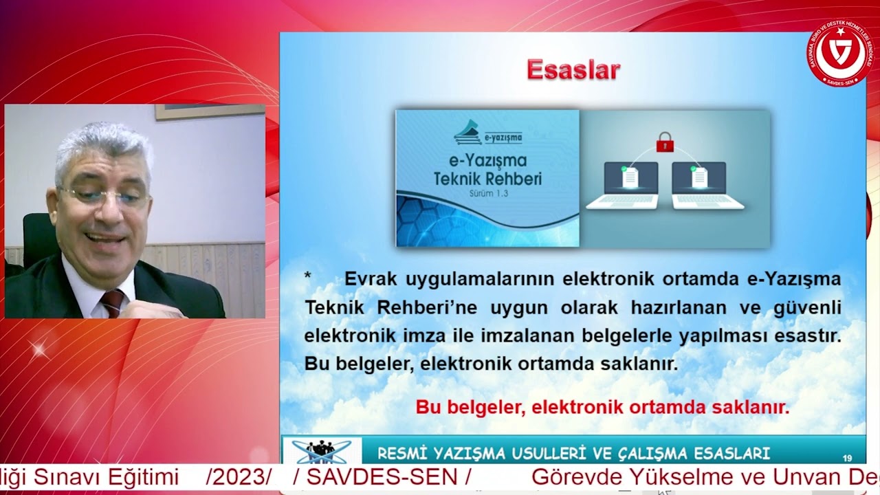 SAVDES-SEN EĞİTİM-(MSB RESMİ YAZIŞMA USULLERİ VE ÇALIŞMA ESASLARI-BİRİNCİ KISIM-BAŞLANGIÇ HÜKÜMLERİ)