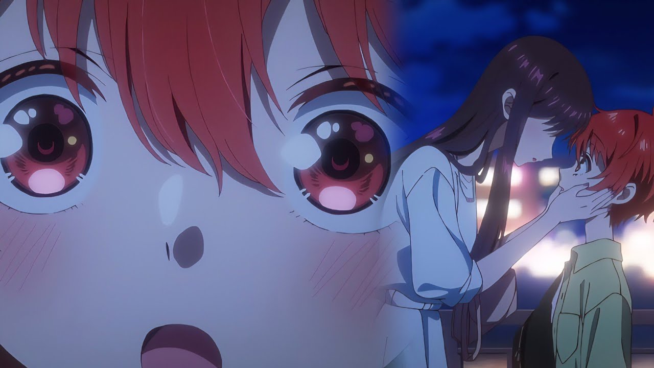 Cuando te enteras que fuiste el ''primer b3so'' de tu waifu - Mikadono Sanshimai