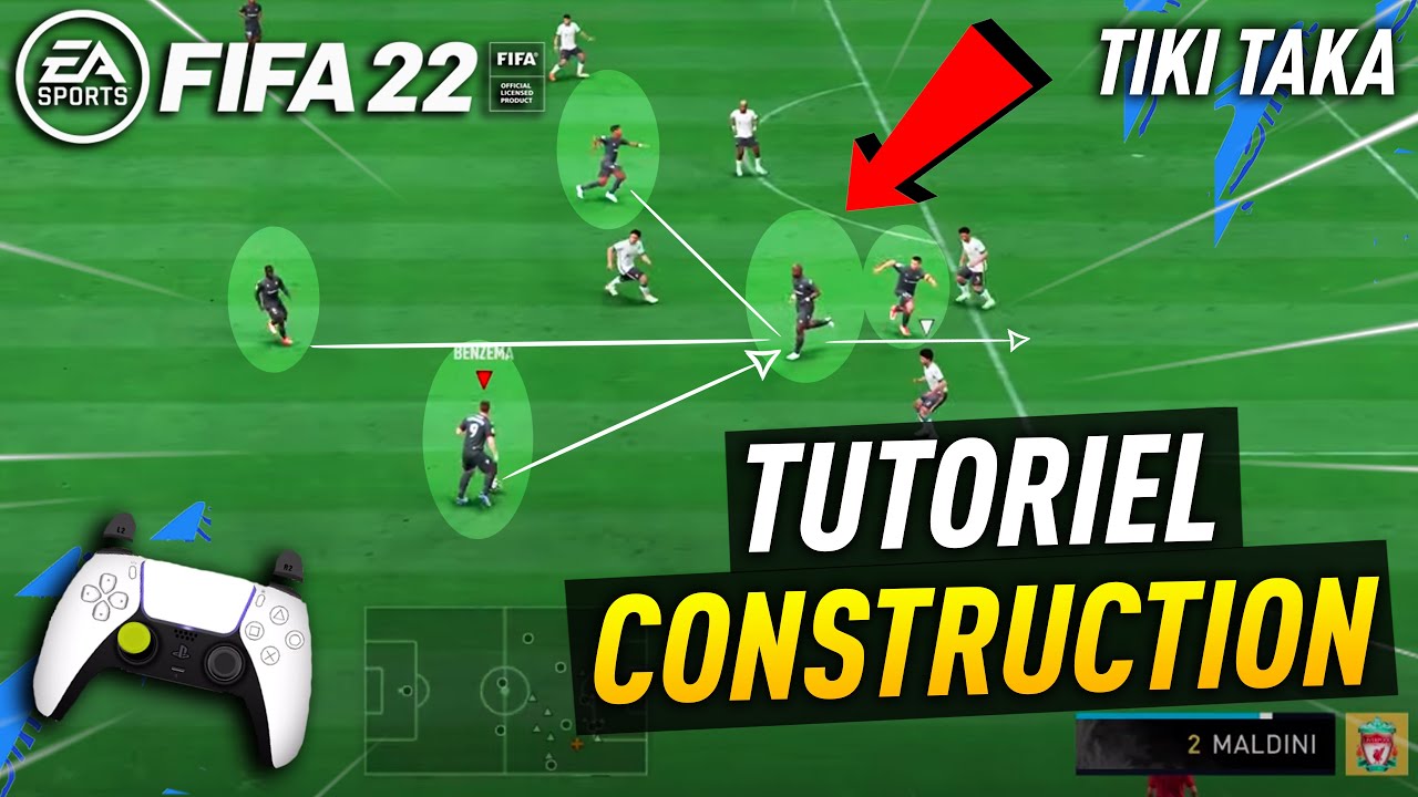 TUTO CONSTRUCTION FIFA 22 - 3 ASTUCES pour CONSTRUIRE en TIKI TAKA 🎮
